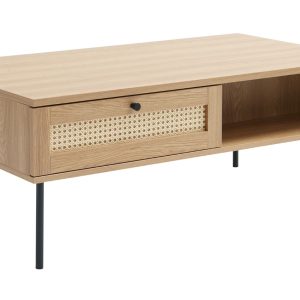 Konferenční stolek Unique Furniture Pensacola 110 x 60 cm s dubovým dekorem  - Výška42 cm- Šířka 110 cm