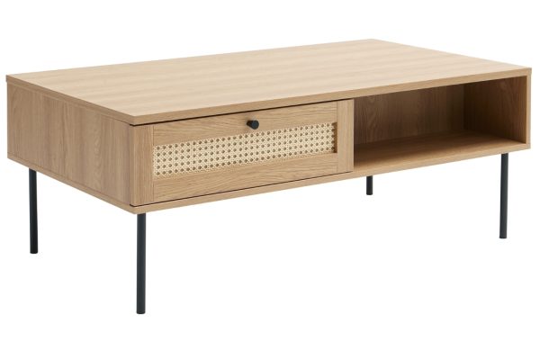 Konferenční stolek Unique Furniture Pensacola 110 x 60 cm s dubovým dekorem  - Výška42 cm- Šířka 110 cm