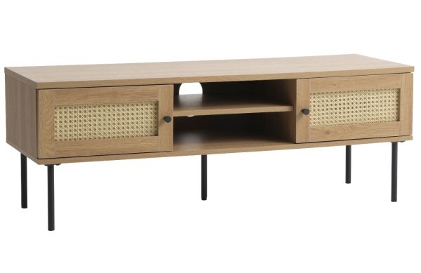 TV stolek Unique Furniture Pensacola 120 x 40 cm s dubovým dekorem  - Výška43