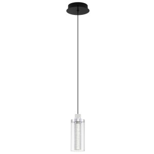 Skleněné závěsné LED světlo Nova Luce Lune 14 cm  - Výška210 cm- Průměr zavěšení 14 cm