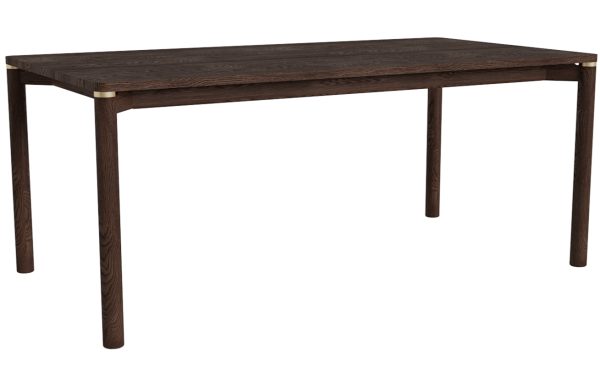 Tmavý dubový jídelní stůl Unique Furniture Arun 180 x 95 cm  - Výška75 cm- Šířka 180 cm