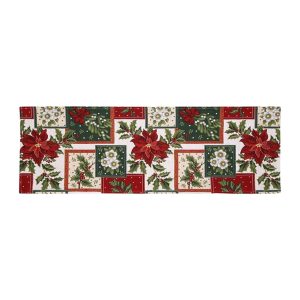 Bo-Ma Trading Gobelínový běhoun Poinsettie 32 x 96 cm  - Barvačervená-