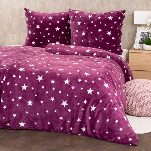 4Home Povlečení mikroflanel Stars violet