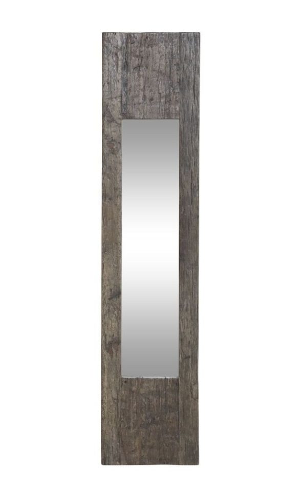 Antik nástěnné zrcadlo z recyklovaného dřeva Grimaud - 26*3*122 cm Chic Antique  - -