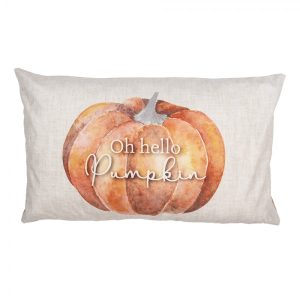 Béžovo-oranžový povlak na polštář s dýní Pumpkin Patch - 30*50 cm Clayre & Eef  - -