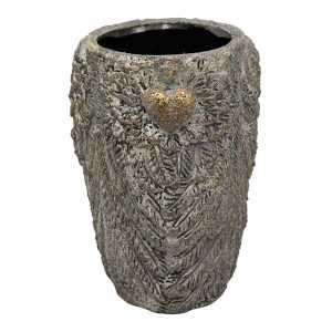 Bronzovo - hnědý antik obal na květináč/ váza Topf - 18*18*26 cm Exner  - -