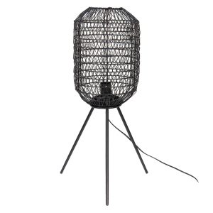 Černá antik drátěná stolní lampa Gione - Ø 21*63 cm E27/max 1*40W Clayre & Eef  - -