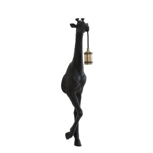 Černá antik nástěnná lampa žirafa Giraffe - 24*12*75 cm / E27 Light & Living  - -