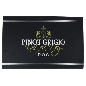 Černá podlahová rohožka Pinot Grigio wine - 75*50*1cm Mars & More  - -