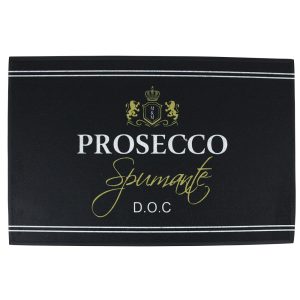 Černá podlahová rohožka Prosecco wine - 75*50*1cm Mars & More  - -