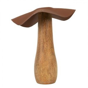 Dřevěná dekorace houba Mushroom - Ø 13*16 cm Clayre & Eef  - -