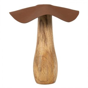 Dřevěná dekorace houba Mushroom - Ø 16*15 cm Clayre & Eef  - -