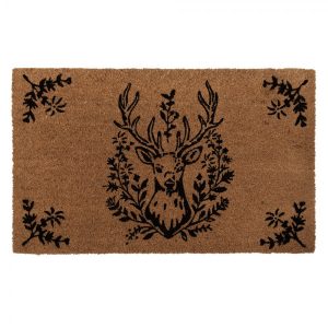 Kokosová rohožka s jelenem Coconut Deer - 75*45*1 cm Clayre & Eef  - -