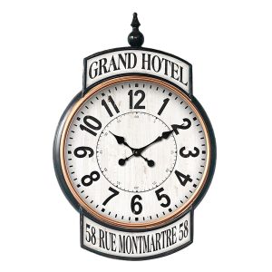 Kovové nástěnné hodiny Grand Hotel - 62*6*93 cm Clayre & Eef  - -