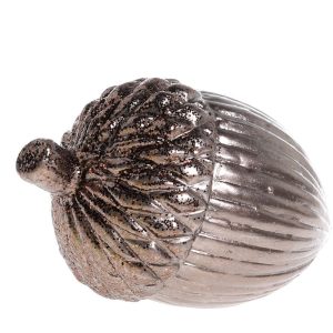 Mocca keramická dekorace žalud Acorn antique - 11*8*8 cm Chic Antique  - -