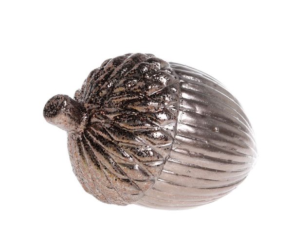 Mocca keramická dekorace žalud Acorn antique - 11*8*8 cm Chic Antique  - -