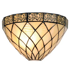 Nástěnná lampa Tiffany - 30*15*20 cm 1x E14 / Max 40W Clayre & Eef  - -