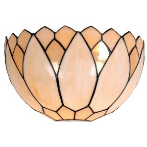 Nástěnná lampa Tiffany Pivoine - 30*15*20 cm 1x E14 / Max 40W Clayre & Eef  - -