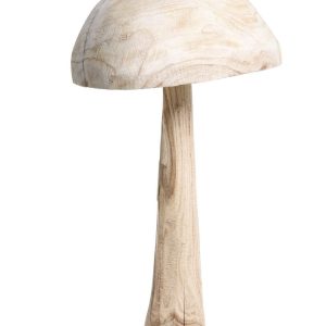 Přírodní dřevěná dekorace houba Mushroom - Ø 36*60 cm Chic Antique  - -