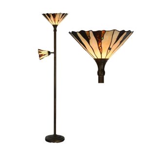 Stojací lampa Tiffany Doriane - Ø 38*178 cm Clayre & Eef  - -