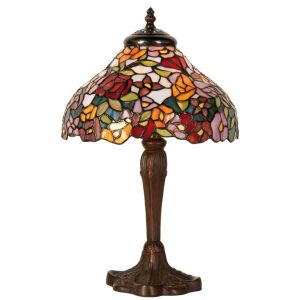 Stolní lampa Tiffany - Ø 26*40 cm 1x E14  Clayre & Eef  - -