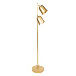 Zlatá stojací lampa více antik - 26*39*130 cm Clayre & Eef  - -