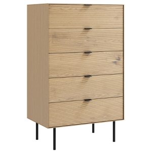 Dubová komoda Somcasa Tulsa 70 x 40 cm  - Výška115 cm- Šířka 70 cm