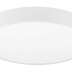 Bílé kovové stropní LED světlo Nova Luce Hadon 50 cm  - Výška7 cm- Průměr 50 cm