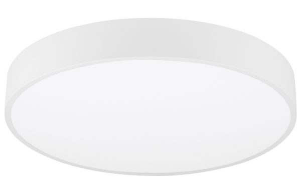 Bílé kovové stropní LED světlo Nova Luce Hadon 50 cm  - Výška7 cm- Průměr 50 cm