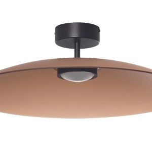 Hnědé skleněné stropní LED světlo Nova Luce Polifemo 60 cm  - Výška18