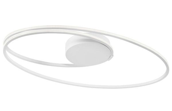 Bílé stropní LED světlo Nova Luce Viarregio 60 cm  - Výška15 cm- Šířka 60 cm