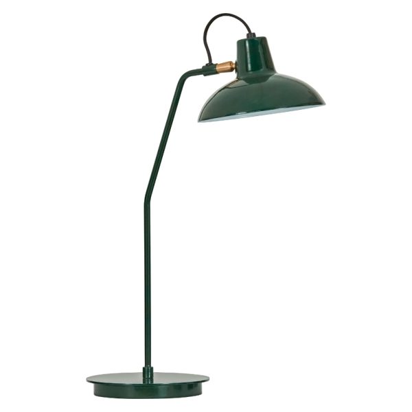 House Doctor Zelená kovová stolní lampa Desk  - Výška50 cm- Průměr 18/34 cm