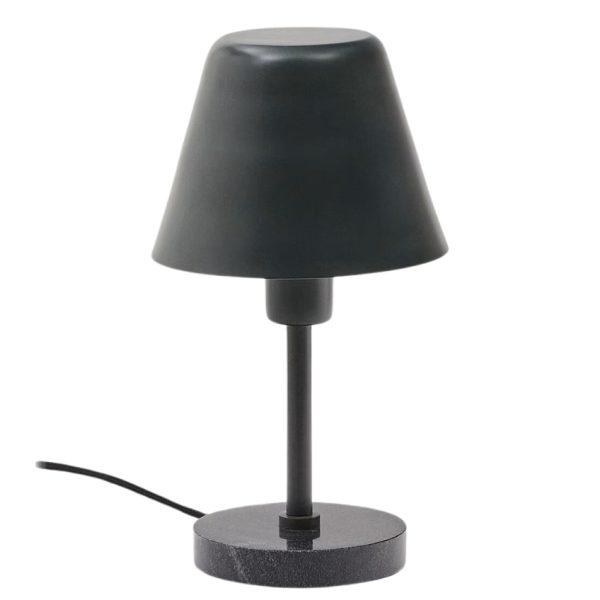 Tmavě zelená kovová stolní lampa Kave Home Calina  - Výška32 cm- Průměr 18 cm