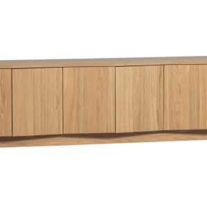 WOOOD Dubový TV stolek Mora 200 x 45 cm  - Výška52 cm- Šířka 200 cm