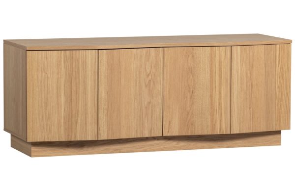 WOOOD Dubový TV stolek Mora 133 x 45 cm  - Výška52 cm- Šířka 133 cm