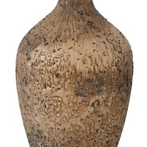 Hnědá skleněná váza J-line Ochre 49 cm  - Výška49 cm- Průměr 27 cm