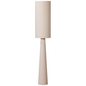 WOOOD Béžová kovová stojací lampa Lofa 187 cm  - Výška187 cm- Hmotnost 2