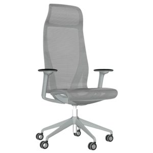 Narbutas Vyšší šedá kancelářská židle D-CHAIR  - Výška125-138 cm- Šířka 70 cm