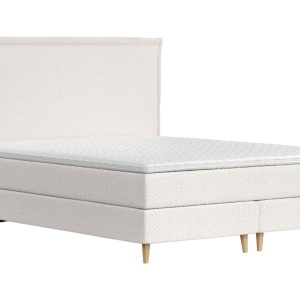 Maison de Rêve Světle béžová čalouněná postel boxspring CALMA 140 x 200 cm  - Výška58 cm- Šířka 140 cm