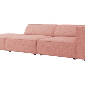 Růžová čalouněná čtyřmístná pohovka Cosmopolitan Design Arendal 262 cm