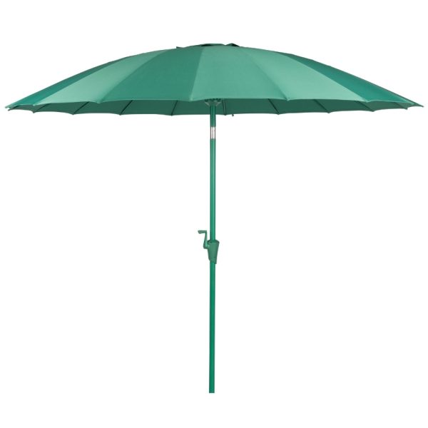 Zelený slunečník ZUIVER SUNBRELLA 250 cm  - Výška235 cm- Průměr 250 cm