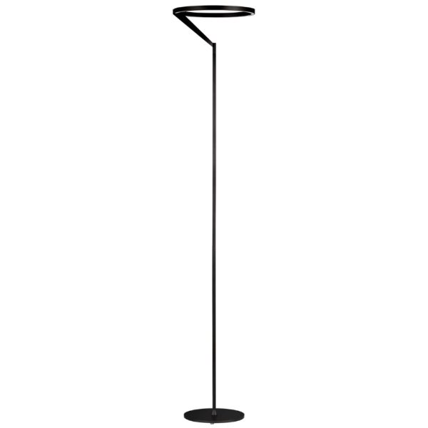 Černá kovová stojací LED lampa Nova Luce Tilia 168 cm  - Výška168 cm- Průměr 33 cm