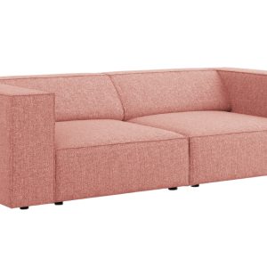 Růžová čalouněná třímístná pohovka Cosmopolitan Design Arendal 204 cm  - Výška70 cm- Šířka 204 cm