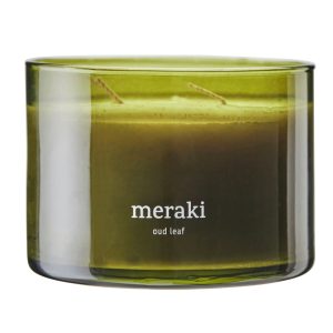 Sójová vonná svíčka Meraki Oud Leaf 340 g  - Výška7