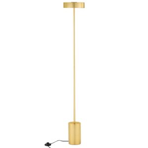 Zlatá kovová stojací LED lampa Nova Luce Thea 135 cm  - Výška135 cm- Průměr 20 cm