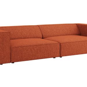 Terakotově červená čalouněná čtyřmístná pohovka Cosmopolitan Design Arendal 244 cm  - Výška70 cm- Šířka 244 cm