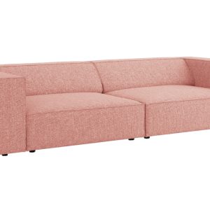 Růžová čalouněná čtyřmístná pohovka Cosmopolitan Design Arendal 244 cm  - Výška70 cm- Šířka 244 cm