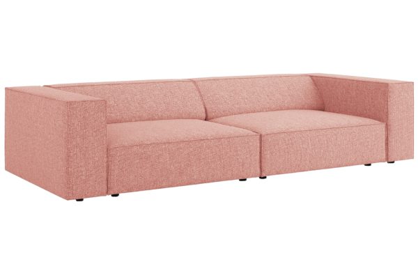 Růžová čalouněná čtyřmístná pohovka Cosmopolitan Design Arendal 244 cm  - Výška70 cm- Šířka 244 cm