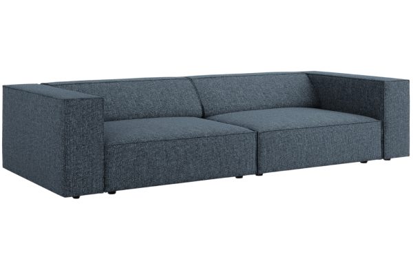 Královsky modrá čalouněná čtyřmístná pohovka Cosmopolitan Design Arendal 244 cm  - Výška70 cm- Šířka 244 cm