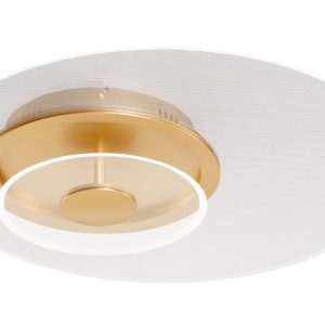 Zlaté kovové stropní LED světlo Nova Luce Copo 50 cm  - Výška9